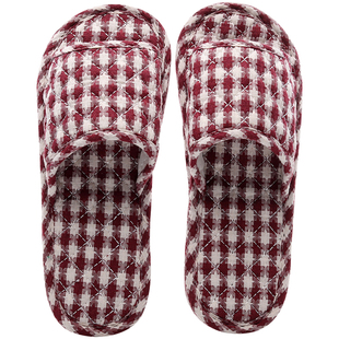 春秋夏拖鞋日式全棉布家居鞋女木地板情侣家居拖鞋静音纯棉布底拖