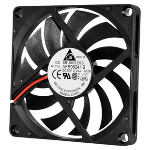 24V台达8010静音0.2A机箱电源服务器变频器双滚珠散热风扇8CM厘米