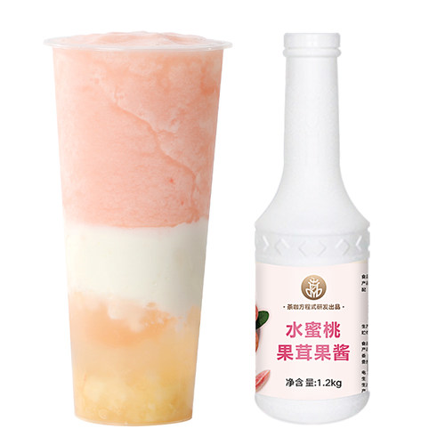 茶咖方程式水蜜桃果泥果酱商用芝芝桃桃浓缩果汁奶茶店专用原材料