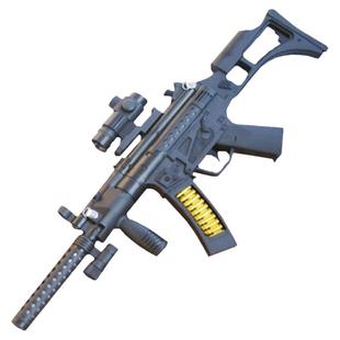 儿童电动发光声音玩具枪冲锋枪阻击枪玩具表演用长枪灯光振动背带