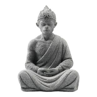 鱼缸造景孙悟空小摆件装饰品青石仿真布景水族箱沉水沉底网红摆设