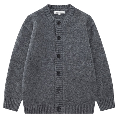 CLIMAX VISION慵懒风中长款羊毛混纺针织开衫毛衣外套中性风