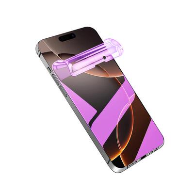 适用苹果16pro水凝膜曲面贴合