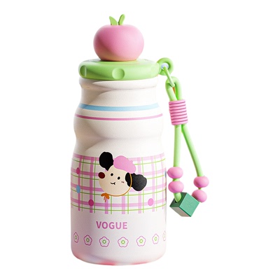 粉汪汪316不锈钢保温保冷杯