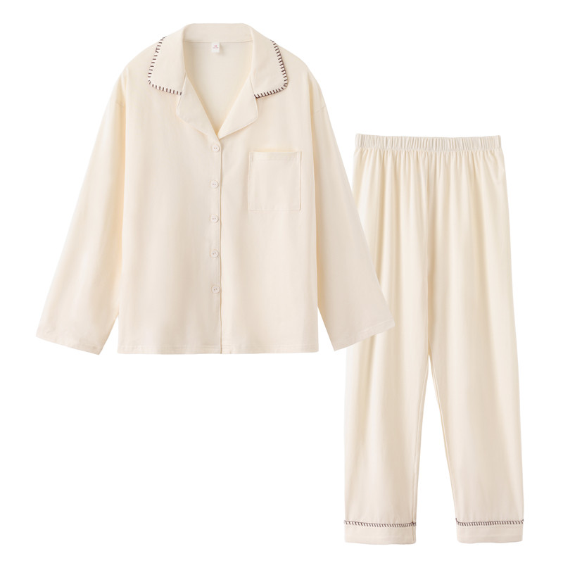 YWSHOME睡衣春夏针织家居服套装