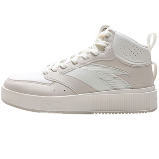 安踏奶盖女鞋高帮板鞋冬季新款厚底休闲小白鞋潮流增高运动鞋女款