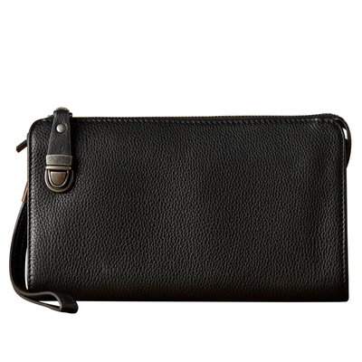 手工牛皮男士手机包手拿包休闲潮