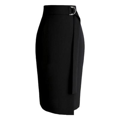 春夏韩版新款高腰开叉半身裙