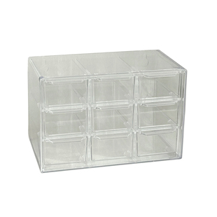 透明亚克力首饰收纳盒防尘分格大容量饰品展示架手工串珠整理盒