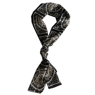 桑蚕丝细长款时尚洋气百搭围巾多功能装饰领巾女长条丝巾飘带真丝