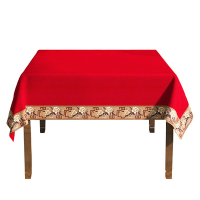 秀程方桌桌布防水放污磨毛面料