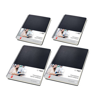 德国进口西格尔Sigel线圈笔记本2025年新款高级感高档商务办公记事本CONCEPTUM系列A4A5横线本子方格本硬面