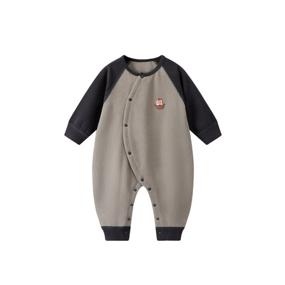 婴儿德绒保暖连体衣秋冬保暖款