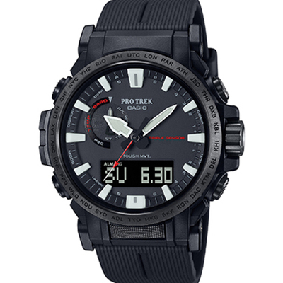 卡西欧太阳能电波登山男手表防水