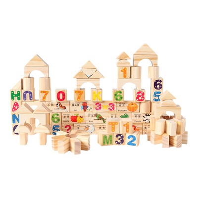 堆积木原木大颗粒环保