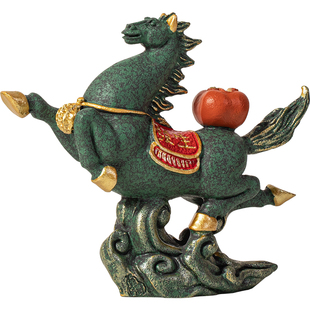 国潮唐马故宫文创摆件创意生肖马年招财生日礼物家居客厅桌面装饰