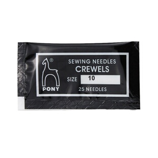 印度进口PONY马牌金尾手缝针家用缝衣针绣花针串珠穿珠针缝衣服针