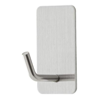 不锈钢挂钩强力粘胶免打孔厨房浴室门后衣钩墙壁无痕粘钩承重宿舍