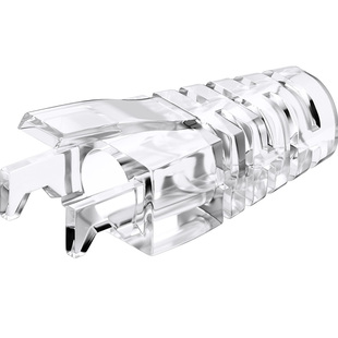 沃迪特水晶头护套透明爪子8p8c网络超五类六类RJ45网线头保护套