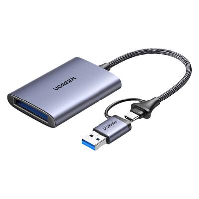 绿联USB3.0高速多功能XQD读卡器存储卡转化typec电脑otg手机两用适用于尼康D4/D5单反索尼PXW-FS7佳能摄像机