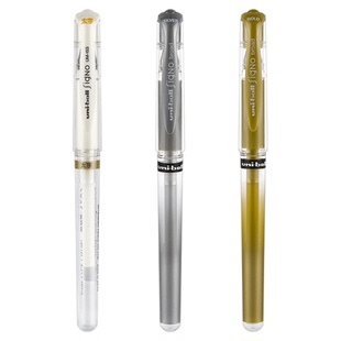 日本uni三菱高光笔um153白笔素描绘画金色修正液笔进口手绘漫画