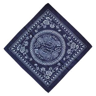 乌镇蓝印花布防尘罩茶几盖布盖巾少女艺术头巾田园小方巾酒店餐巾