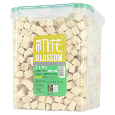 萌宠有约/初花冻干鸡胸肉鸡肉粒桶成幼猫营养增肥发腮猫零食500g