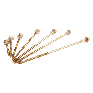 加长木螺丝外六角自攻螺丝钉华司尖头自攻钻木头螺钉法兰面木钻钉