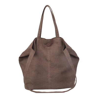 BAMEI苎麻手提单肩包时尚百搭