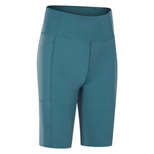 瑜伽裤女高腰弹力紧身健身训练中裤五分运动骑行短裤外穿打底裤子