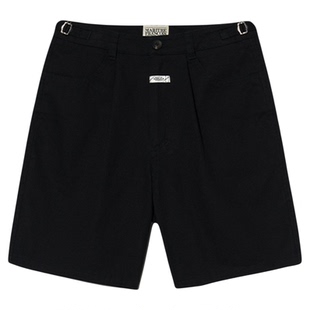 MARITHE女士压褶百慕大短裤 潮流休闲直筒舒适裤子2025年春秋韩系