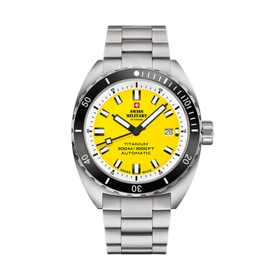 瑞士军表钛合金全自动机械潜水表