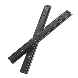 固特加厚抽屉轨道不锈钢阻尼缓冲二节轨橱柜滑轨滑道滑槽静音导轨