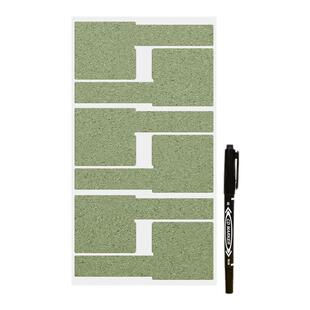 软木电线标签数据线标签贴电源线路网线充电线标签贴线缆分类收纳记号贴钥匙标识牌空白手写自粘防水标签贴纸