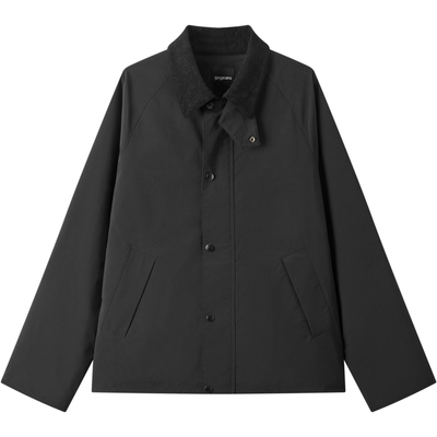 gxg.jeans男装 拼接灯芯绒领格纹内里夹克教练宽松夹克外套 25秋
