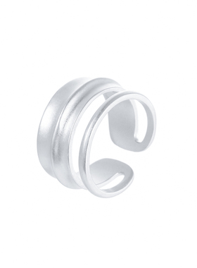 梵灵S925纯银刻度之间戒叠戴艺术