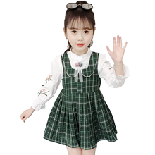 女童春装连衣裙套装小学生公主裙子1