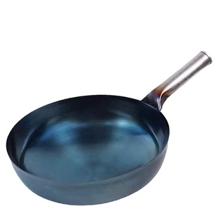 马勺铁锅煤气灶猛火灶商用家用厨师专用炒菜锅老式不粘锅加厚炒锅