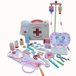 儿童医院小医生玩具护士打针听诊器过家家女孩仿真医疗医药箱套装