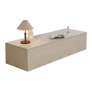 实木上翻门飘窗柜落地柜可坐窗台收纳储物柜矮柜炕柜榻榻米柜定制