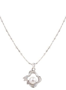 ASTRALIS珍珠项链锁骨毛衣链通勤