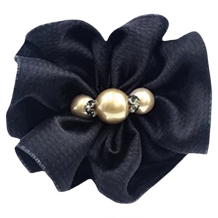 东方之珠花都丸子头抓夹女2025新款珍珠发夹后脑勺高马尾夹子头饰