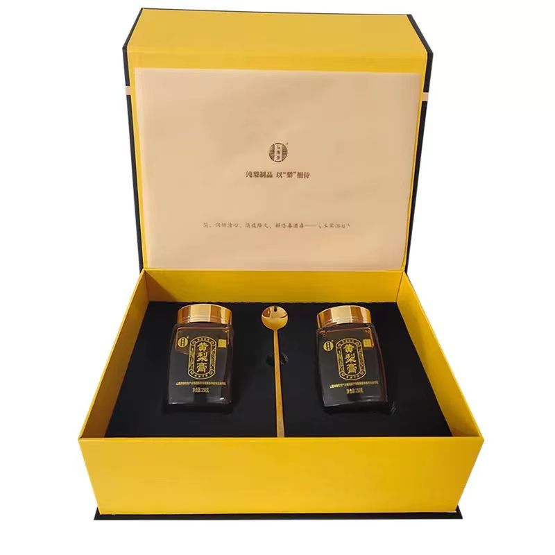 山西晋城特产高平梨缘香黄梨膏250g*2礼盒装