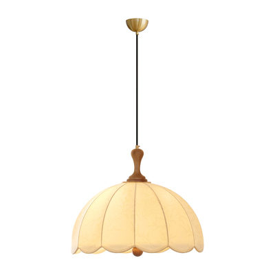 菲罗拉法式奶油卧室布艺吊灯美式复古餐厅吧台南洋中古风灯具2025