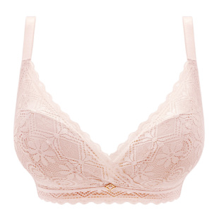 杰奎琳内衣女薄款大胸显小性感聚拢收副乳舒适调整型蕾丝文胸罩