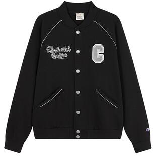 Champion冠军夹克女2025冬季新款情侣拼接休闲加绒棒球服外套男