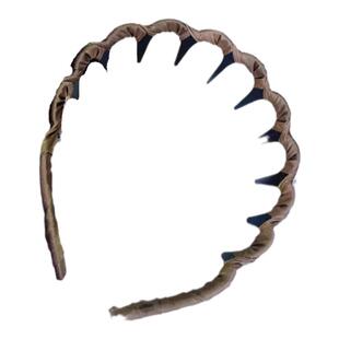 波浪发箍女甜美新款洗脸不卡头蓬松纹理带齿梳防滑头箍设计感发卡