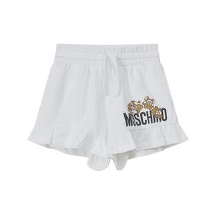 【惊喜特惠】Moschino/莫斯奇诺  儿童泰迪熊徽标印花运动短裤