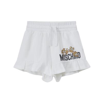 【惊喜特惠】Moschino/莫斯奇诺  儿童泰迪熊徽标印花运动短裤