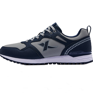 特步男鞋官方正品秋冬加绒保暖棉鞋秋冬季休闲鞋防水皮面运动鞋男